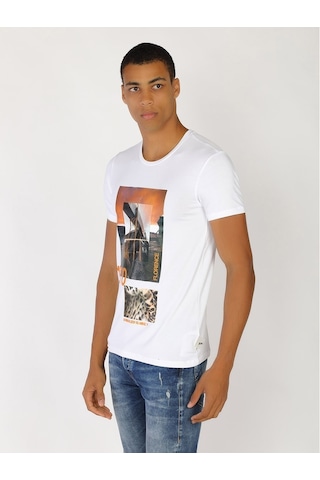 Roberto Cavalli Erkek Tshirt /M.Rob.0421.14024 Beyaz