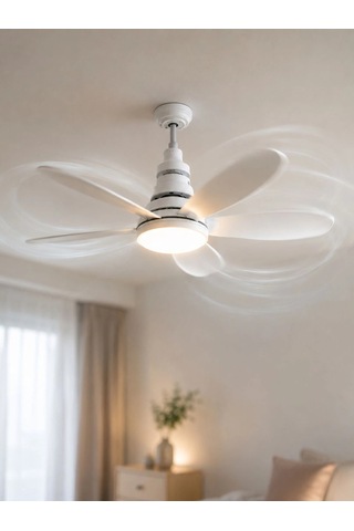 Ayarlanabilir Parlaklık Özellikli Led Tavan Vantilatörü Süper Sessiz Motor Teknolojisi Ve Güçlü Hava