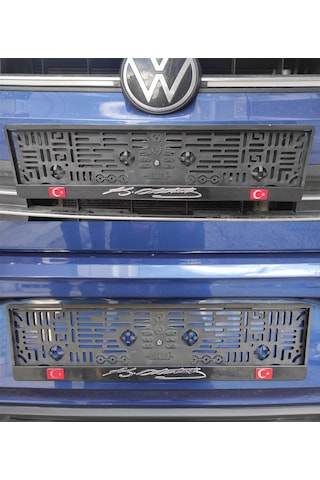 K.Atatürk Araç Takmatik Çıtalı Oto Plakalık 2 Adet Ön Arka