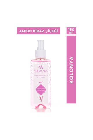 Volkan Ates Natural & Beauty Parfümlü Kolonya - Japon Kiraz Çiçeği 150 Ml