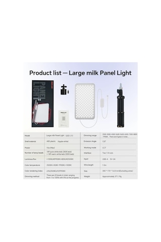 Photoolex Milkglow Pro Soft Panel Led Video Ve Fotoğraf Işığı - Ls-103pl-02