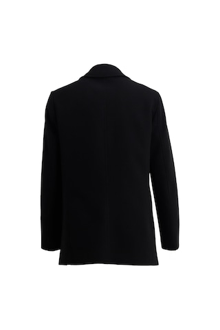 Uki Siyah Kaşe Kaban Siyah