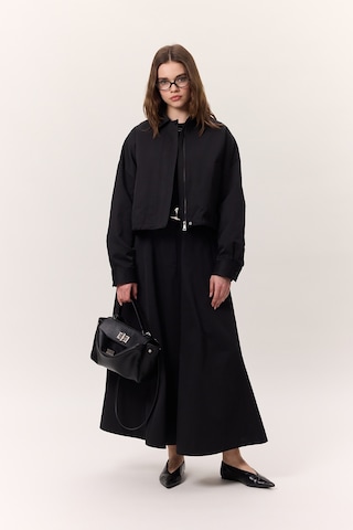 Premıum Geniş Etek Siyah Siyah