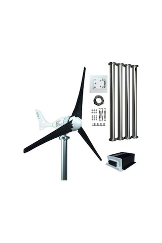 Set İ-500 12v Rüzgar Türbini +hibrit Şarj Kontrol Cihazı + Direk Seti İsta-breeze