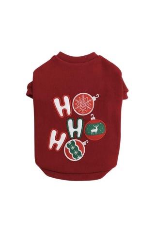 Gedyco Hohoho Bordo Küçük Irk Köpek Likralı Sweatshirt