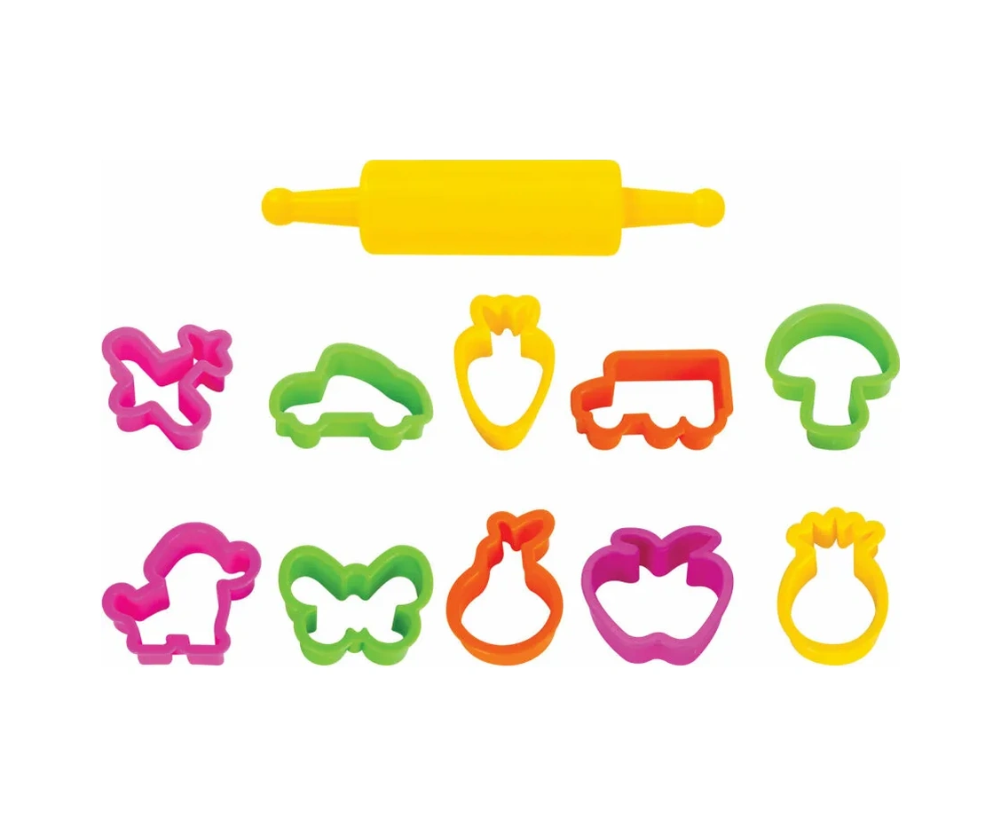 Unlandia 10 Adet Şekil Kalıbı Ve Merdane, Kız Çocukları İçin Oyuncağı 31016832 Diğer