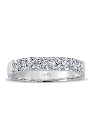 Lova 0,26 Karat Pırlanta Yarımtur Yüzük - 1010230