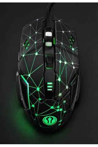 Gmx7 Rgb Gaming Mouse, 7 Tuşlu, Kablolu Usb, Gökkuşağı Led Aydınlatmalı, Optik Oyuncu Mouse, Stalker Warrior Siya Diğer