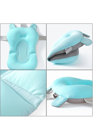 Qingmipy Yeni Doğan Bebekler İçin Yıkama Yastığı - Kayma Engeli, Omuz Desteği Ve Uyku Gibi Konfor - Mavi Renkli, 0-12 Ay Uygun