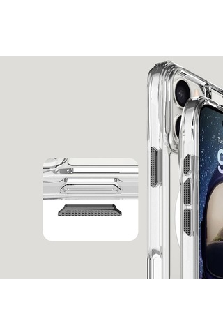 Apple Uyumlu iPhone 16 Pro Kılıf Magsafe Şarj Özellikli Airbagli Şeffaf Redclick İncek Kapak