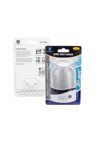 Powermaster Pm-34096 1 Watt Ledli Fotoselli Sensörlü Gece Lambası Beyaz