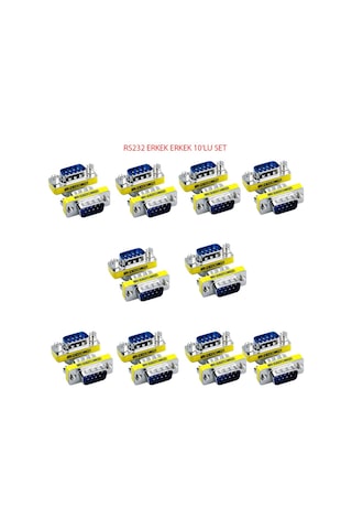 Rs232 Erkek Erkek Çevirici Set 9pin Rs232 Erkek-erkek Çevirici 10 Set