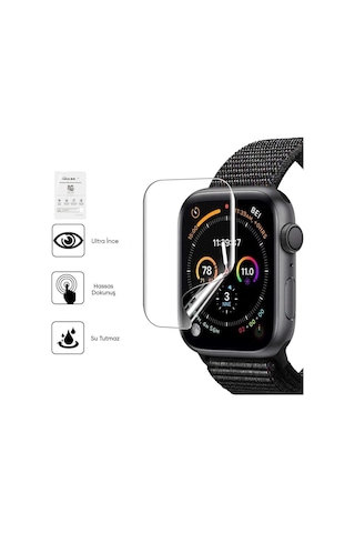 Apple Uyumlu iOS Watch 9 45mm 3 Adet Şeffaf Ultra Koruyucu Nano Jelatin