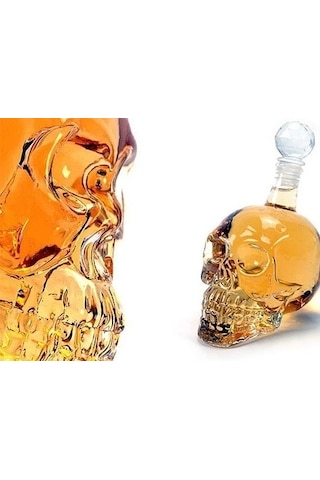 Crystal Head Kuru Kafa Cam Şişe 350 Ml Renkli