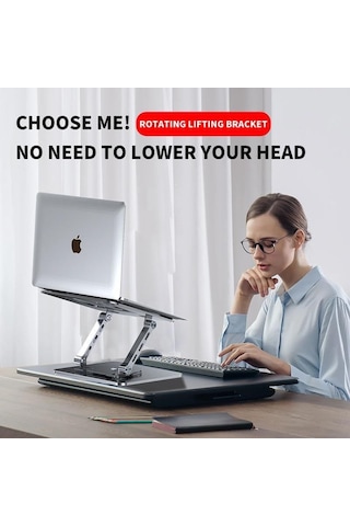 Daytona Zr-104 Aliminyum 360 Notebook Stand,füme