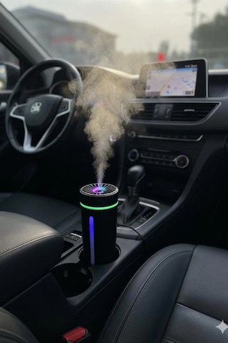 Blackbird Kt-h04 Siyah Oto İçi Ofis Ev Hava Nemlendirici Işıklı Buhar Koku Makinası