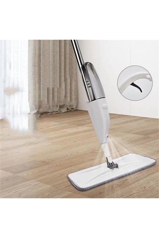 Symbee 360 Derece Döner Mikrofiber Sprey Mop - Islak/kuru Kullanım, 500ml Su Tankı, Kireç/tahta/zemin Temizliği, Saç Temizleyici Aleti