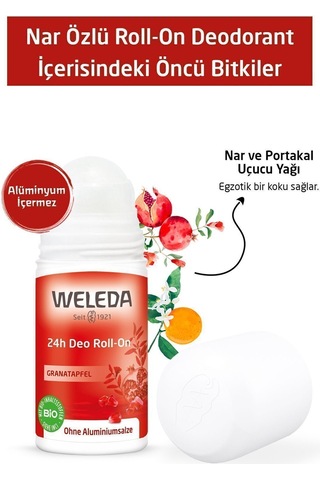 Weleda Granatapfel Nar Özlü Roll-On Deodorant 50 ML