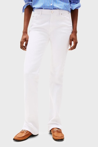 Tommy Hilfiger Bayan Kot Pantolon Ww0ww44362 Ycf Beyaz Beyaz