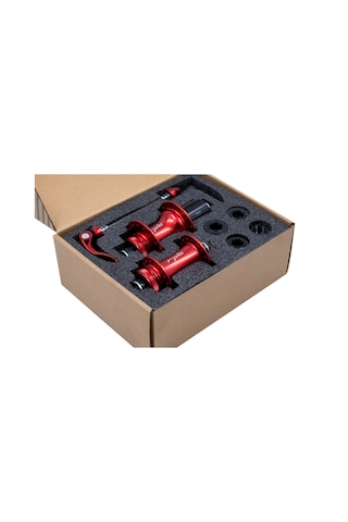 Raptor - Göbek Seti 32h Kırmızı 8 12s, Qr + Thru Axle, 8 10s Pul Dahil 6 Vida