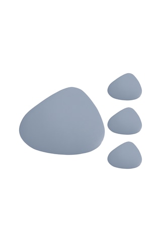 4 Adet Masa Örtüsü Kaymaz Altlık Deri Yer, Açık Mavi Açık Mavi