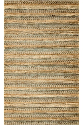 Eko Halı Netra S-1103 Grey Multy Xw Farklı Örgü Dokusuna Sahip El Dokuma Naturel Jüt Hasır Halı - 140X200