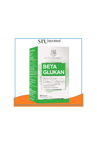 Natural Nest 13/16 Beta Glukan Çinko Vitamin C İçeren Takviye E