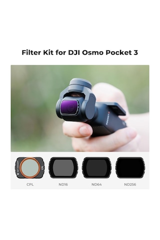 K&f Concept Magnetic Cpl + Nd16+ Nd64 + Nd256 Djı Osmo Pocket 3