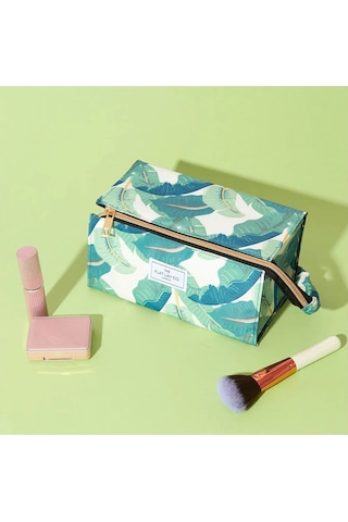 The Flat Lay Co. Açık Düz Kutu Çanta, Seyahat İçin Makyaj Düzenleyici Ve Saklama Çözümü Makyaj Çantaları Yeşil 189432769
