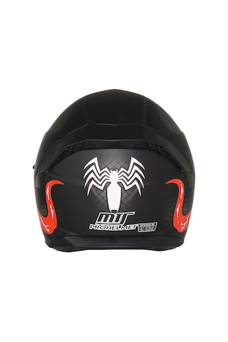 Mts M-910 Starline Güneş Vizörlü Kask Mat Siyah Kırmızı