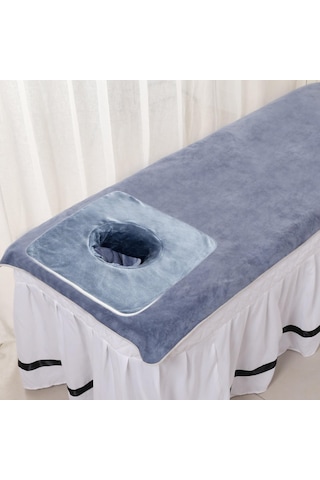 Dolıty Spa Havlusu Yüz Deliği Ile Yıkanabilir Cilt Için Mavi