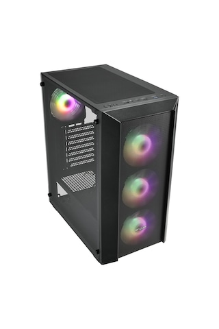 FSP CMT 218 650W 80+ 4 x 120MM Fixed RGB Fan Temperli Cam Kasa