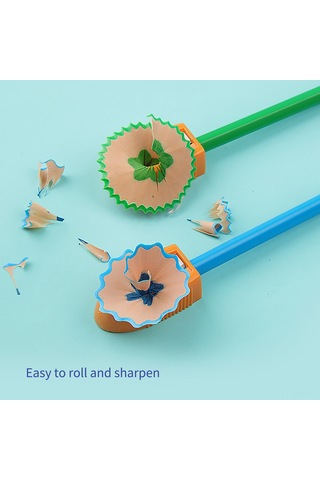 Aubyhe 12 Renkli Ağaç Uçlu Yağlı Renkli Kalemler Seti - Ergonomik Tutuş, Parlak Renkler, Çocuklar İçin Sg8712h