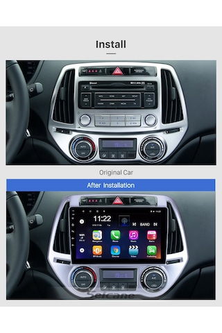 Hyundaı İ20 Analog/dıgıtal Clımate 2008-2012 Multimedya Navigasyon Usb Kamera Carplayer