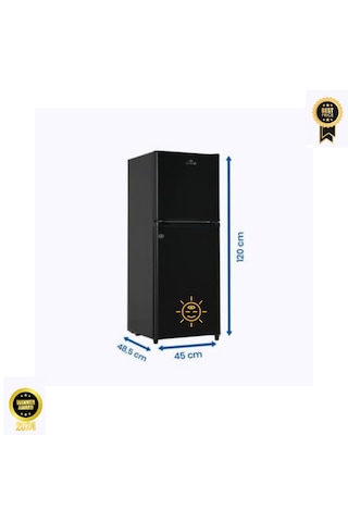 Çift Sistem Cool Life 120 L Siyah Buzdolabı