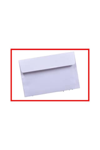 Düğün Atkı Zarfı, Mektup Zarfı, Para Zarfı, Beyaz 1. Hamur Davetiye Zarfı 12x18cm 6 Paket 600 Adet