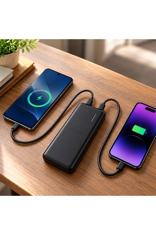 Snapron Snp-3008 Siyah 22.5w Pd 10.000mah Şarjlı Powerbank Diğer