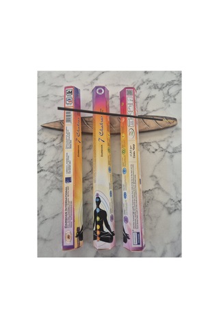 7 Chakras Tütsü 3 Paket 60 Çubuk Ve 1 Adet Kayık