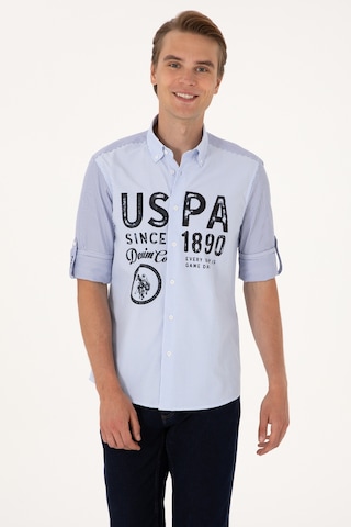 U.s. Polo Assn. Erkek Lacivert Gömlek Desenli 50299351-vr033 Lacivert