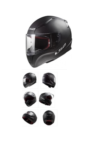 LS2 RAPID MAT SİYAH KASK