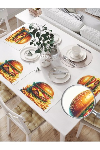 Joyarty Masa Peçeteleri "sulu Hamburger" 32x46 242072335 Kahverengi