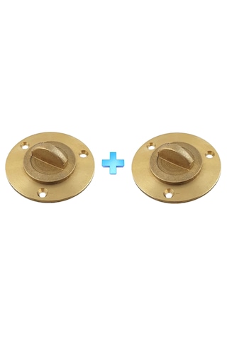 2'li Sarı Pirinç Miçoz. 1/2"-13mm. Su Gider Miçoz Komple
