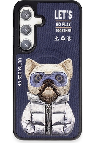 Joko Samsung Galaxy Uyumlu S24 Fun Magsafe Kapak Glblseme - 13 - Lacivert-2 Metal