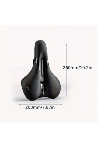 Motion003 Phoenix Bisiklet Koltuğu 2 Yüksek Elastik Silikon Dolgulu Sıfır Basınç Bellek Teknolojili Rahat Su Geçirmez Nefes Alabilen Bisiklet Yastığı Şık Siyah Altın