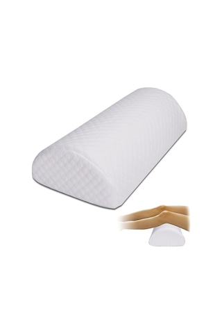 Geeksen Diz Yastığı - Bel, Boyun Ve Bacak Ağrıları İçin Ergonomik Hafıza Köpük Destek Yastığı Beyaz