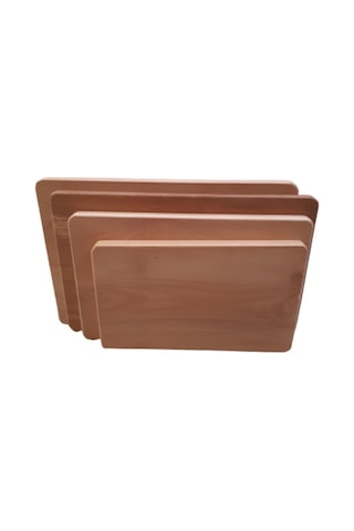 Kayın Ahşap Et Kesme Tahtası , El Yapımı Et Kesme Tahtası 45cm 25cm 2,2cm Ahşap