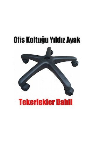 Weblonya Ofis Sandalyesi Ayağı Yıldız Ayak + 5 Tekerlek 6059