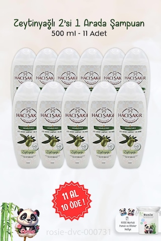 11 Al 10 Öde Hacı Şakir Zeytinyağlı 2si 1 Arada Şampuan Yenileyici 500 Ml Ve Rosıe