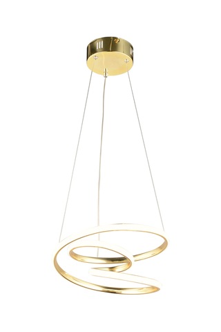 Ld 039 Topsuz Model Gold 3 Renkli Salon Ve Oturma Odası İçin İdeal Alüminyum Avize, 35x70 Gold