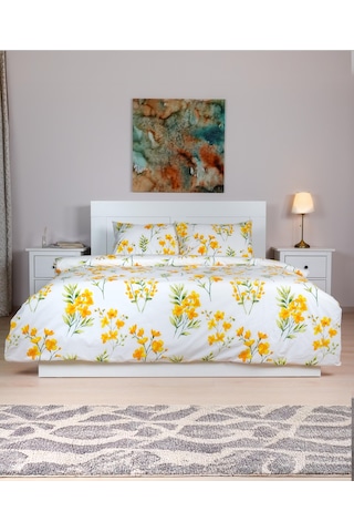 Cotton Collection Tek Kişilik Nevresim Seti Daisy Renkli